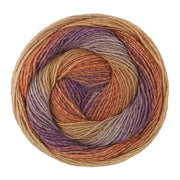 Lana Grossa Gomitolo Gala 4039 Roodbruin/Roest/Nougat/Grijslila/Violet - bol garen