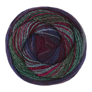 Lana Grossa Gomitolo Gala 4042 Nachtblauw/Antraciet/Bordeaux/Bordeaux/Donkergrijs/Grijsblauw - bol garen