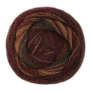 Lana Grossa Gomitolo Gala 4043 Zwart-/Donker-/Grijsbruin/Bordeaux/Camel/Wijnrood - bol garen