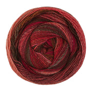 Lana Grossa Gomitolo Gala 4044 Donkerbruin/Wijn-/Lichtrood/Bordeaux/Chocoladebruin - bol garen