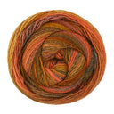 Lana Grossa Gomitolo Gala 4046 Orange/Nougat/Ochre/Light/Dark Olive/Green-Brown/Gray-Red