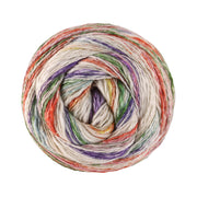Lana Grossa Gomitolo Hippie 3032 Mosgroen/Roest/Blauw-Violet/Groen/Lichtblauw/Natuur/Lime
