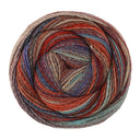 Lana Grossa Gomitolo Intenso 240 Turquoise/Blue/Dark/Gray-Red/Red/Orange/Gray-Green/Beige/Gray-Brown