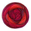 Lana Grossa Gomitolo Modo 626 Fire Red/Red/Dark Red/Blue-Red/Burgundy/Beige-Red/Dark Blue/Gray-Red