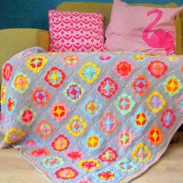Haakpatroon Acrylic Power Flower Deken (3)