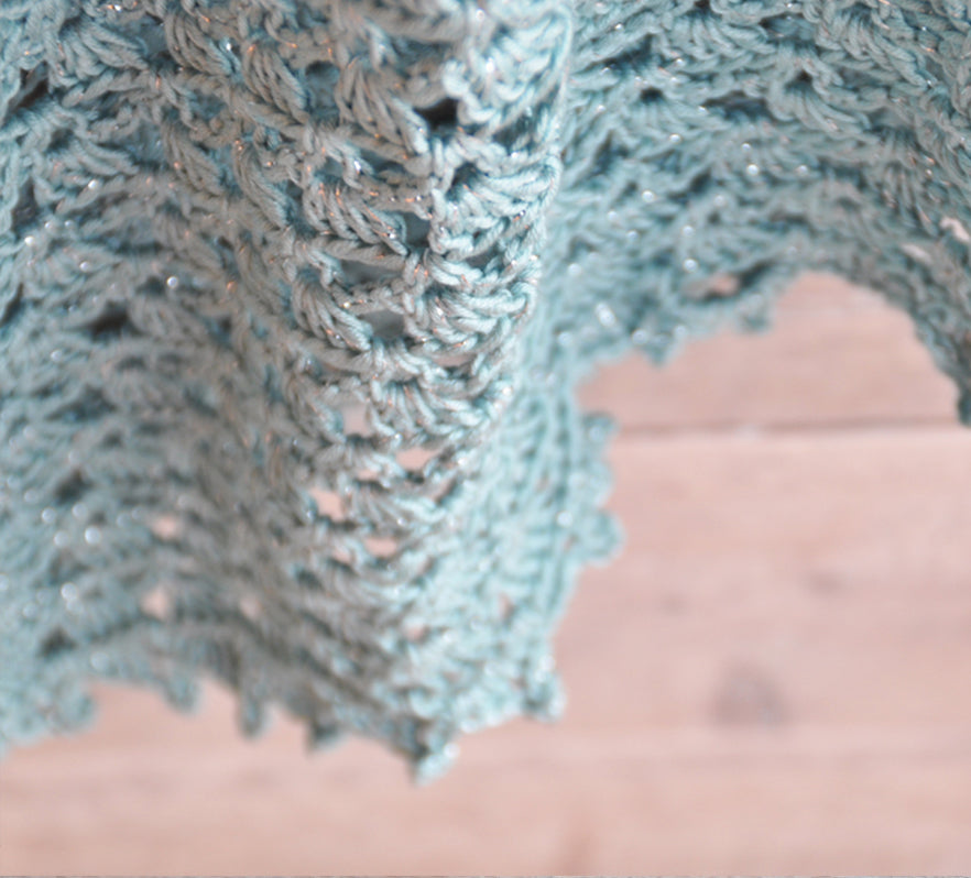 Lentesjaal — gemaakt met Haakpatroon Essentials Cotton sjaal