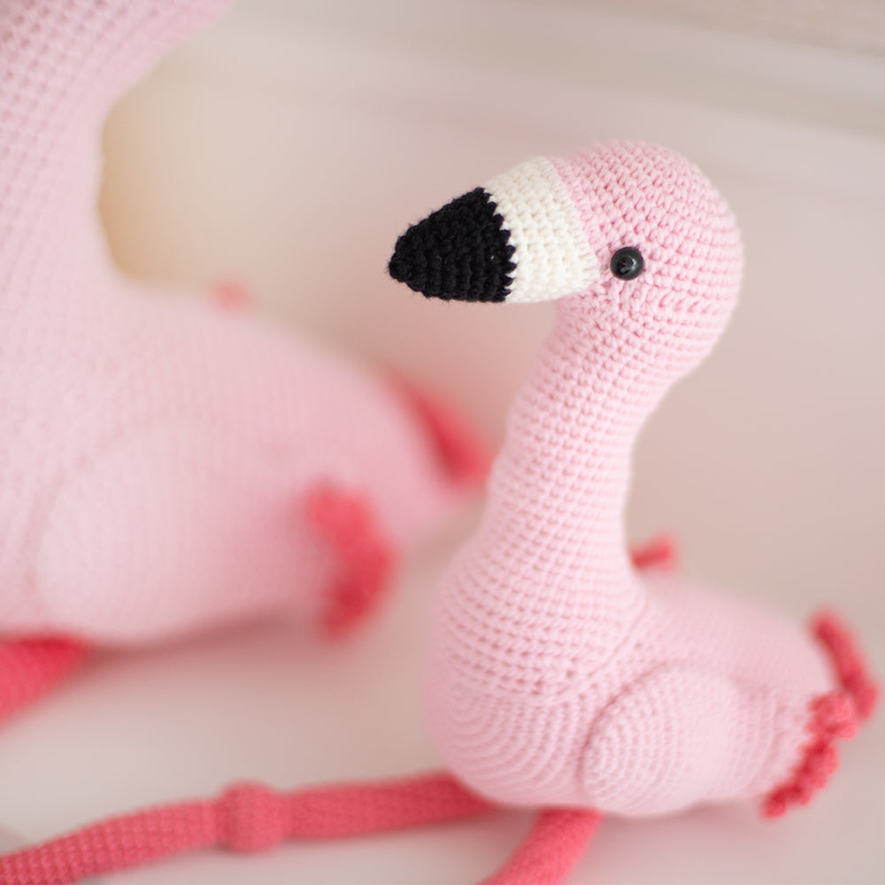 Flamingo — gemaakt met Haakpatroon Mixed Up Flamingo