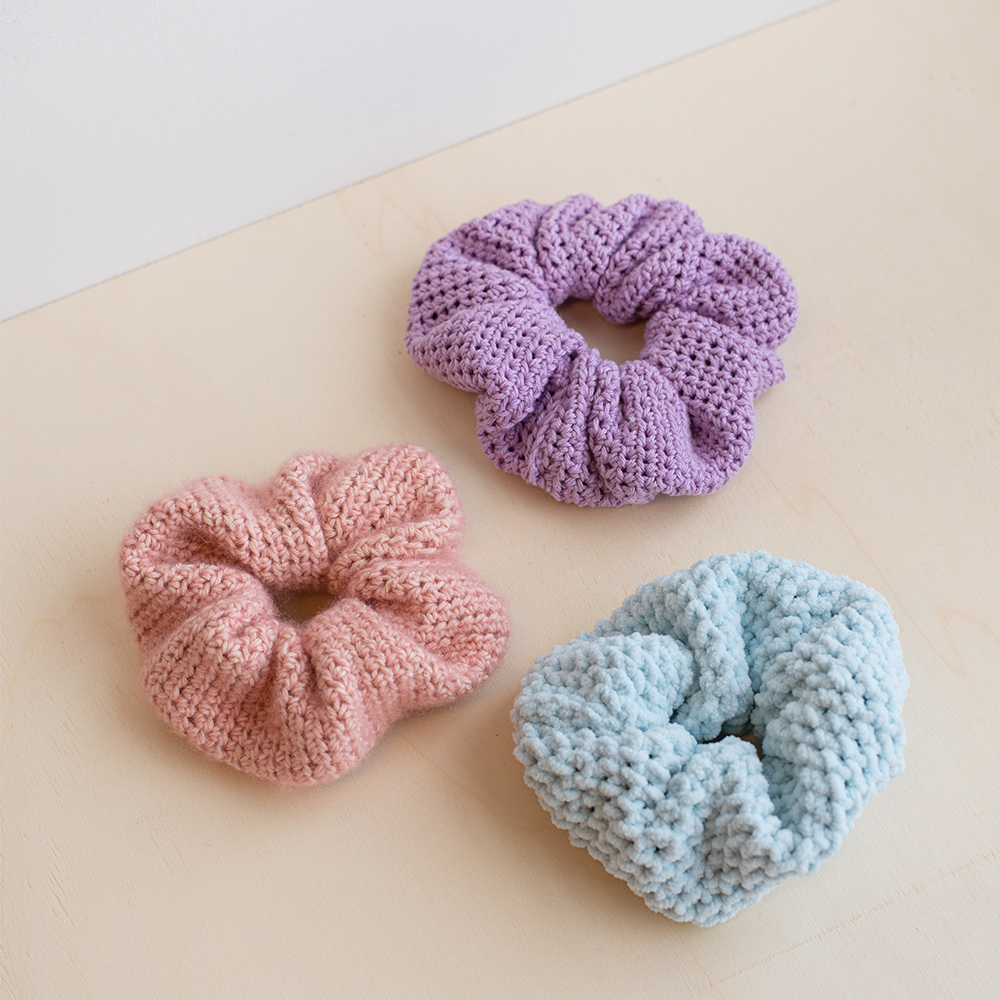Scrunchies — gemaakt met Haakpatroon Scrunchie Charming (Digital) (2)