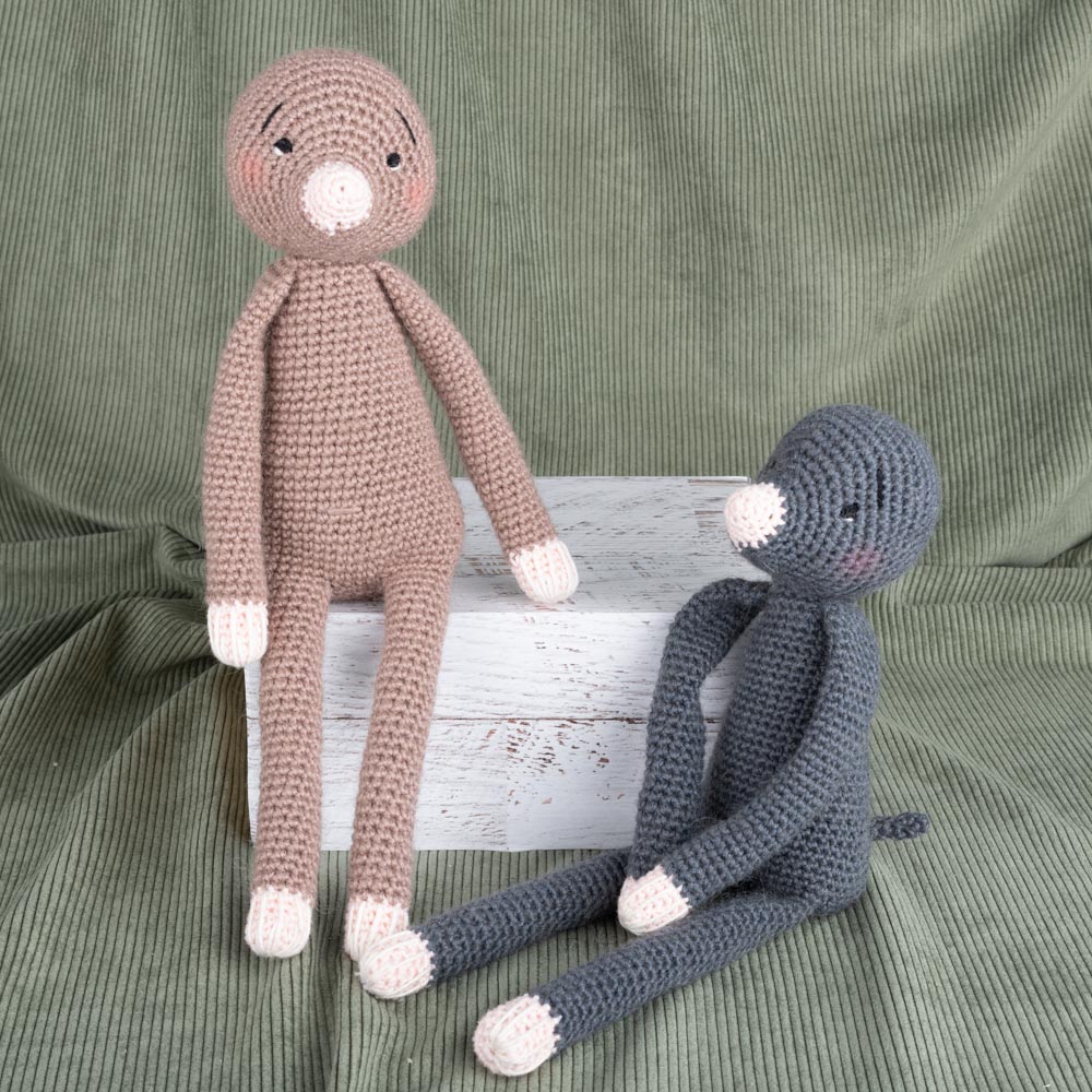 Max mole — gemaakt met Haakpatroon Yarn and Colors Max Mole