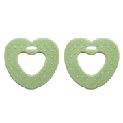 Go Handmade Hartjes Bijtringen 80 Pastelgroen