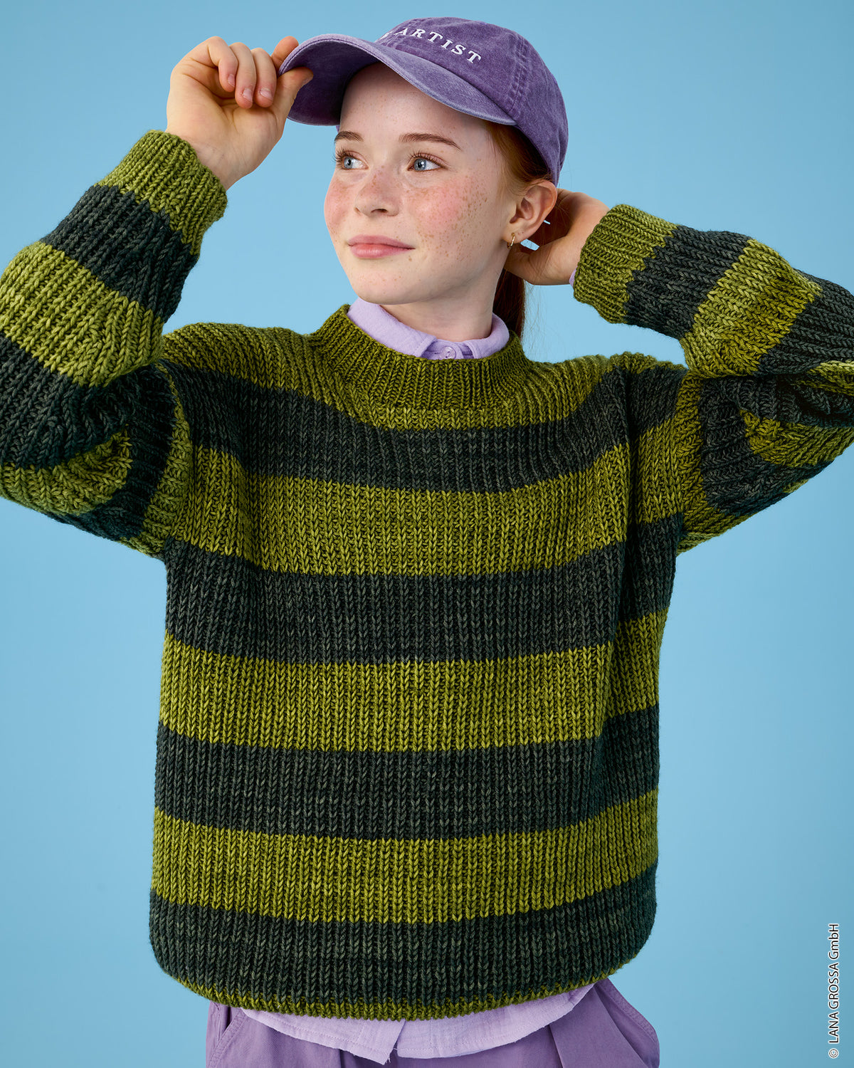 Lana Grossa Kids Nr. 15 model 10 - trui met Cool Wool Big Vintage - sfeerfoto 4