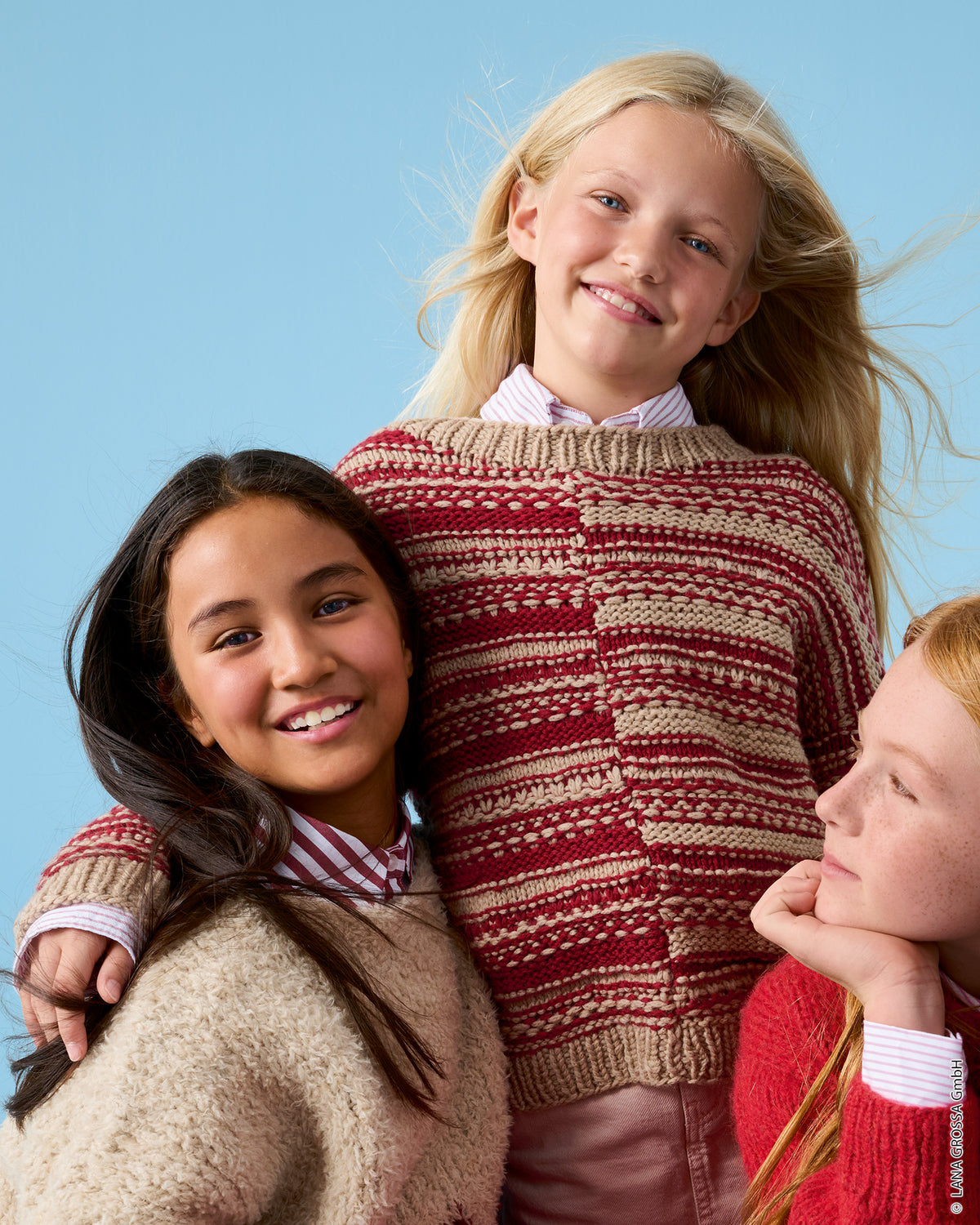 Lana Grossa Kids Nr. 15 model 3 - trui met Cool Merino Big - sfeerfoto 7