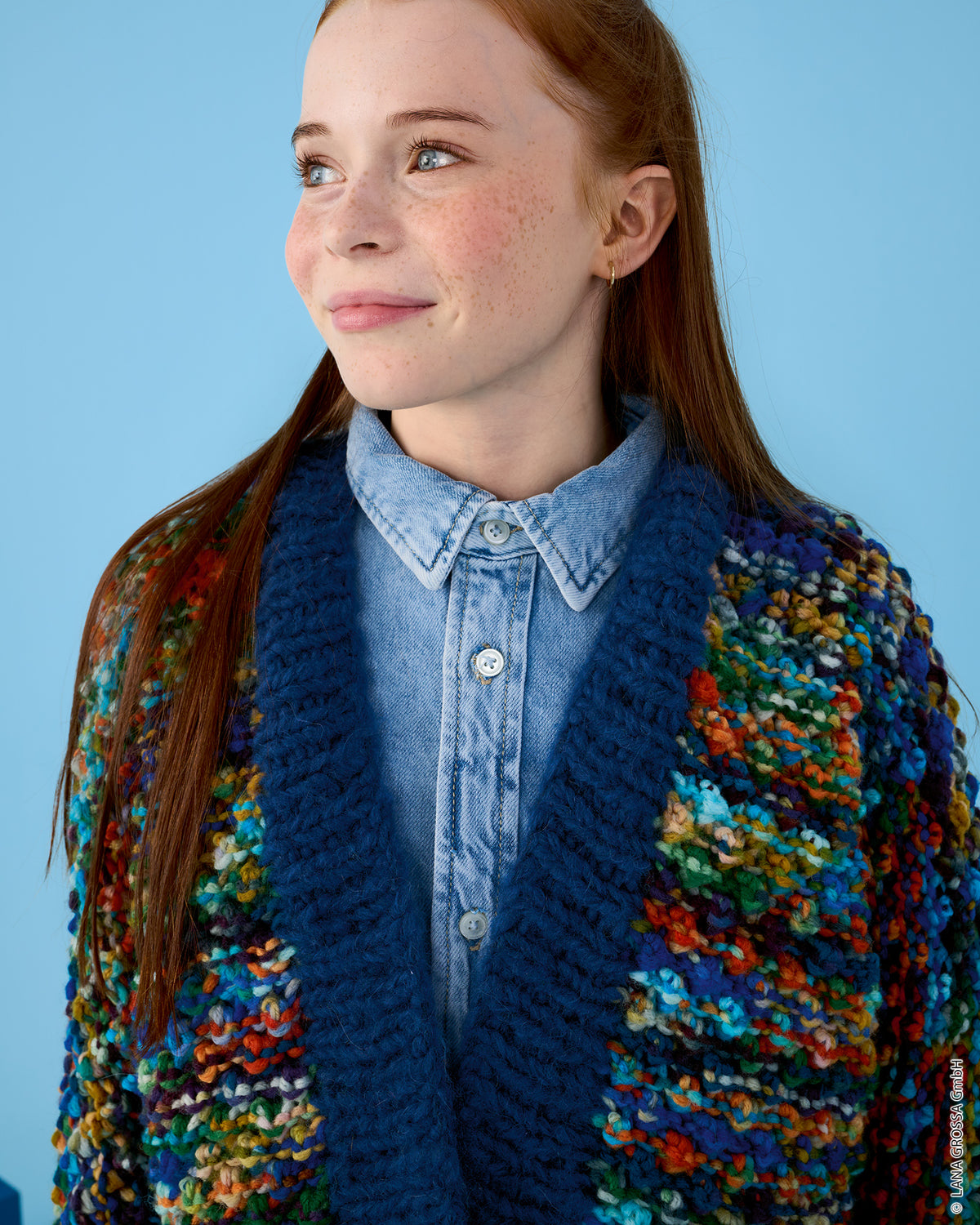 Lana Grossa Kids Nr. 15 model 9 - vest met Crazy en Baby Furry - sfeerfoto 5