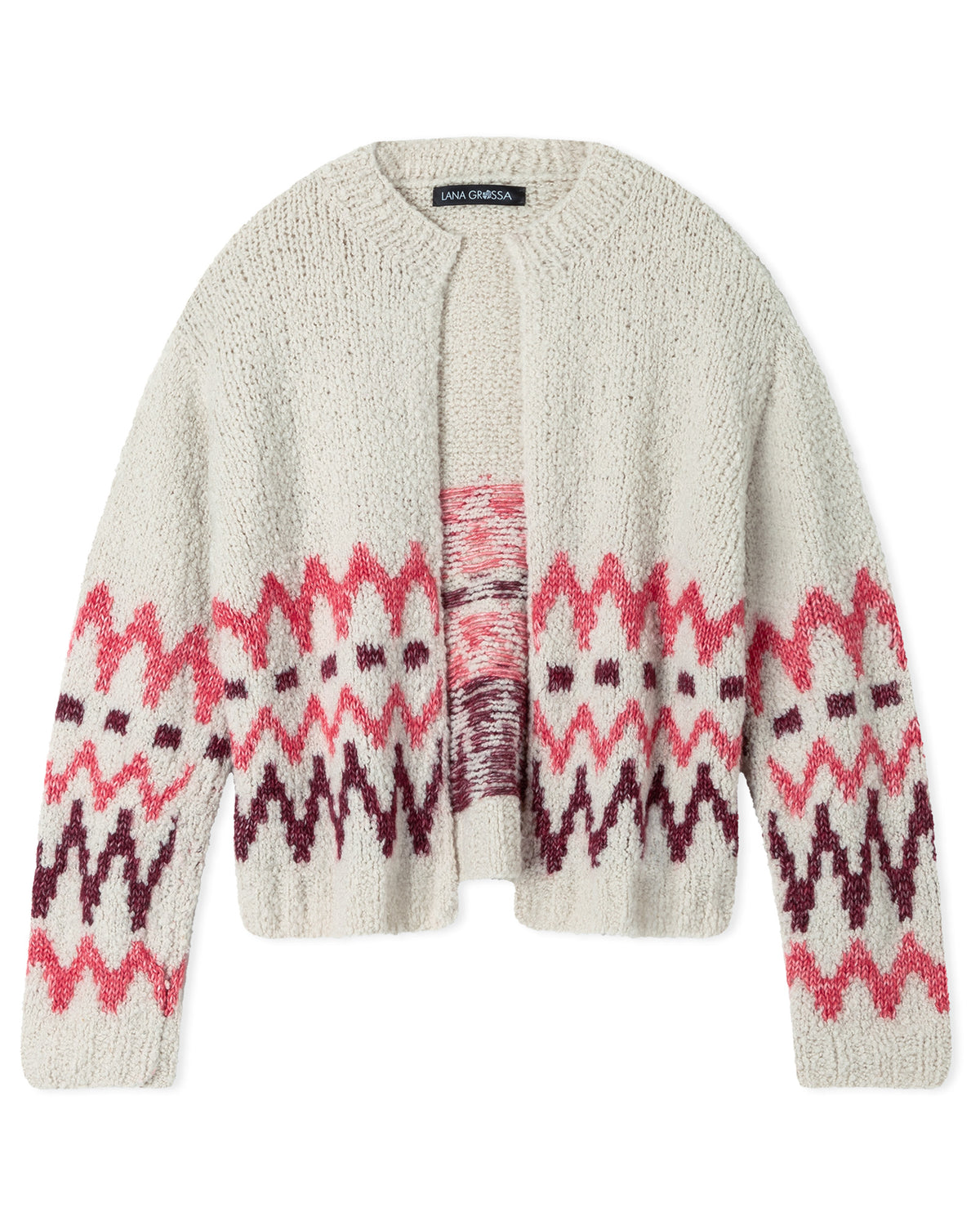 Lana Grossa Nordic Knits Nr. 5 Scandic Living - cardigan in Orsettini en Natural Alpaca Pelo - sfeerfoto 2