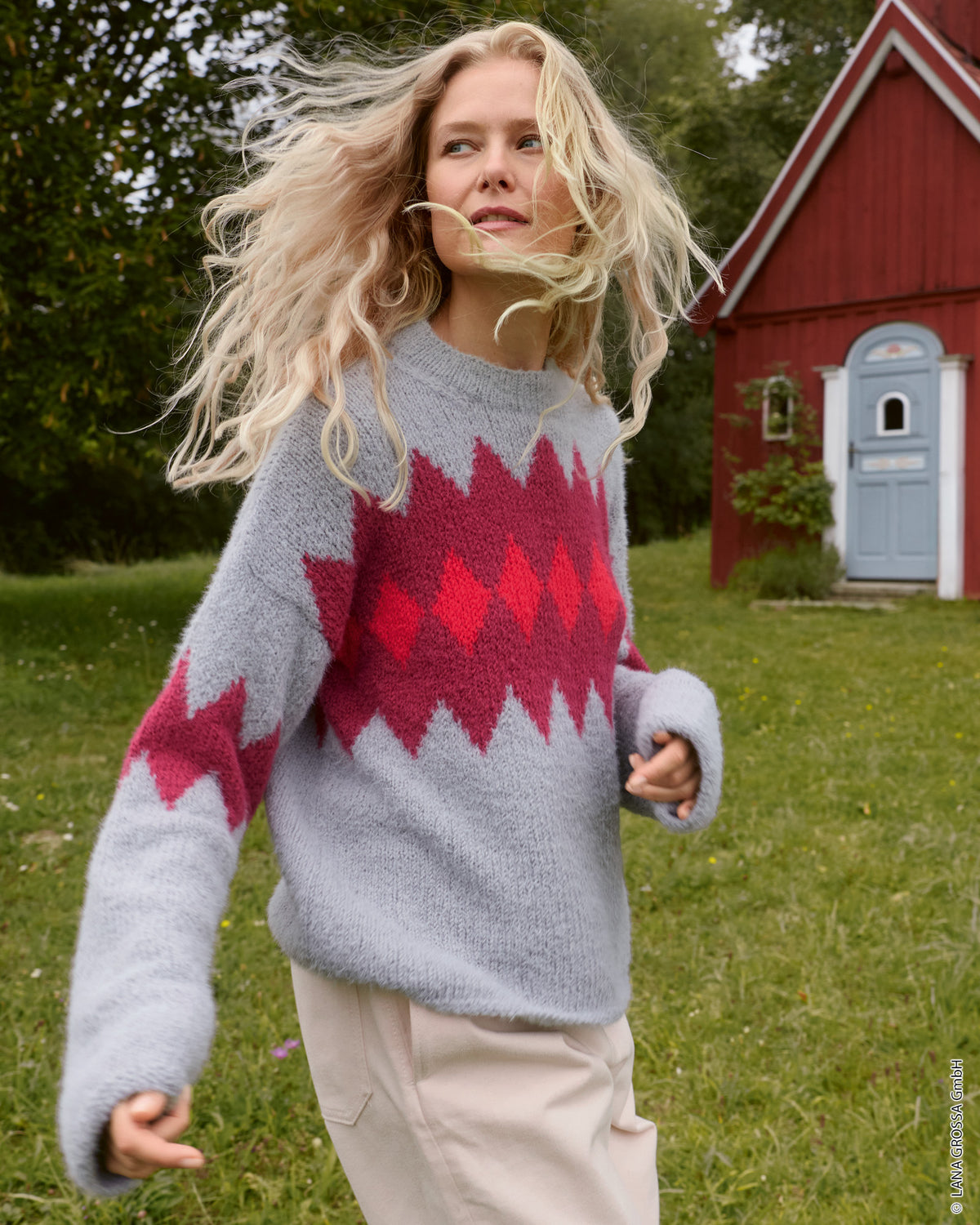 Lana Grossa Nordic Knits Nr. 5 Scandic Living - pullover in Così - sfeerfoto 1