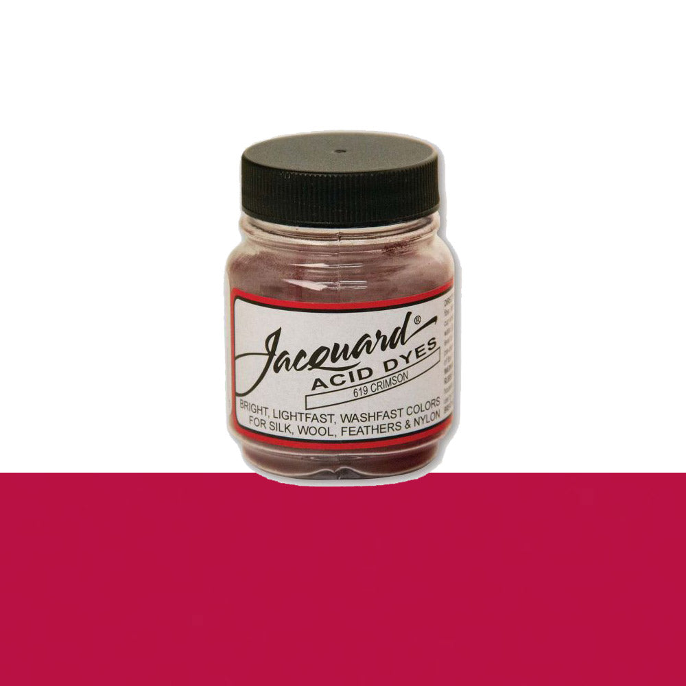 Jacquard Wolverf 619 Crimson - potje geconcentreerde Acid Dye wolverf in kleur 619 Crimson