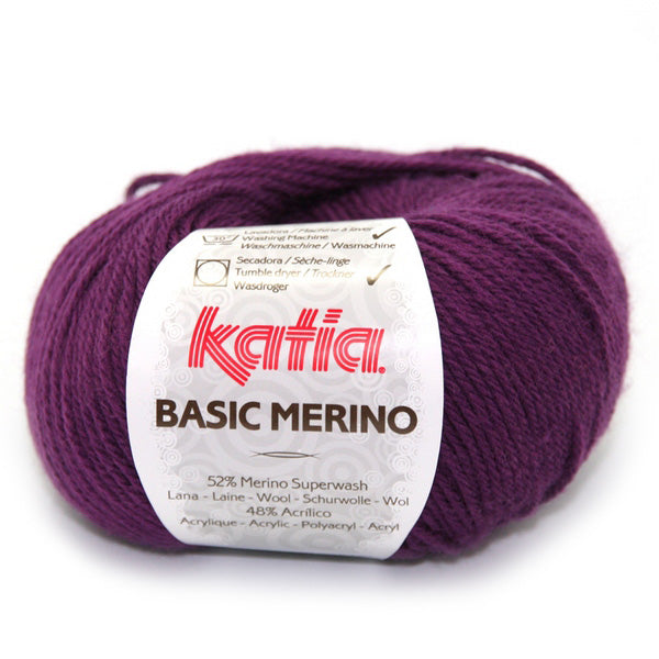 Katia Basic Merino 028 Donker Lila