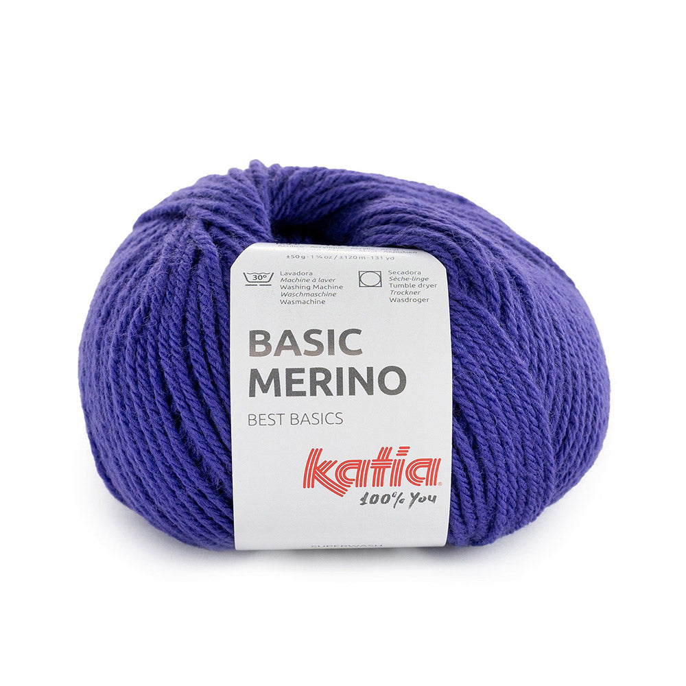 Katia Basic Merino 108 Donker Mauvé