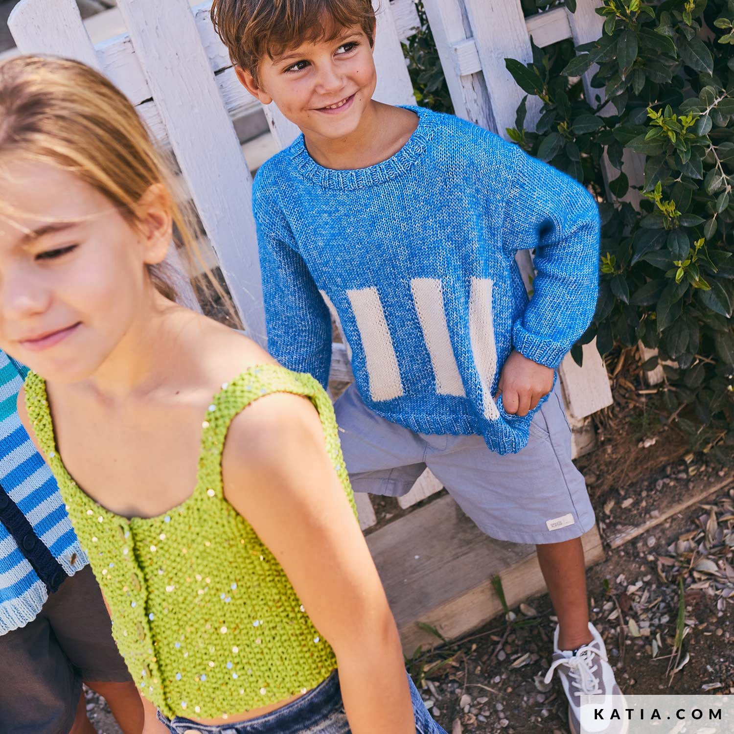 Patroon breien haken kinderen trui lente zomer katia — gemaakt met Katia Cleopatra (10)