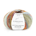 Katia Cotton-Merino Rainbow 506 Orange-Turquoise-Red