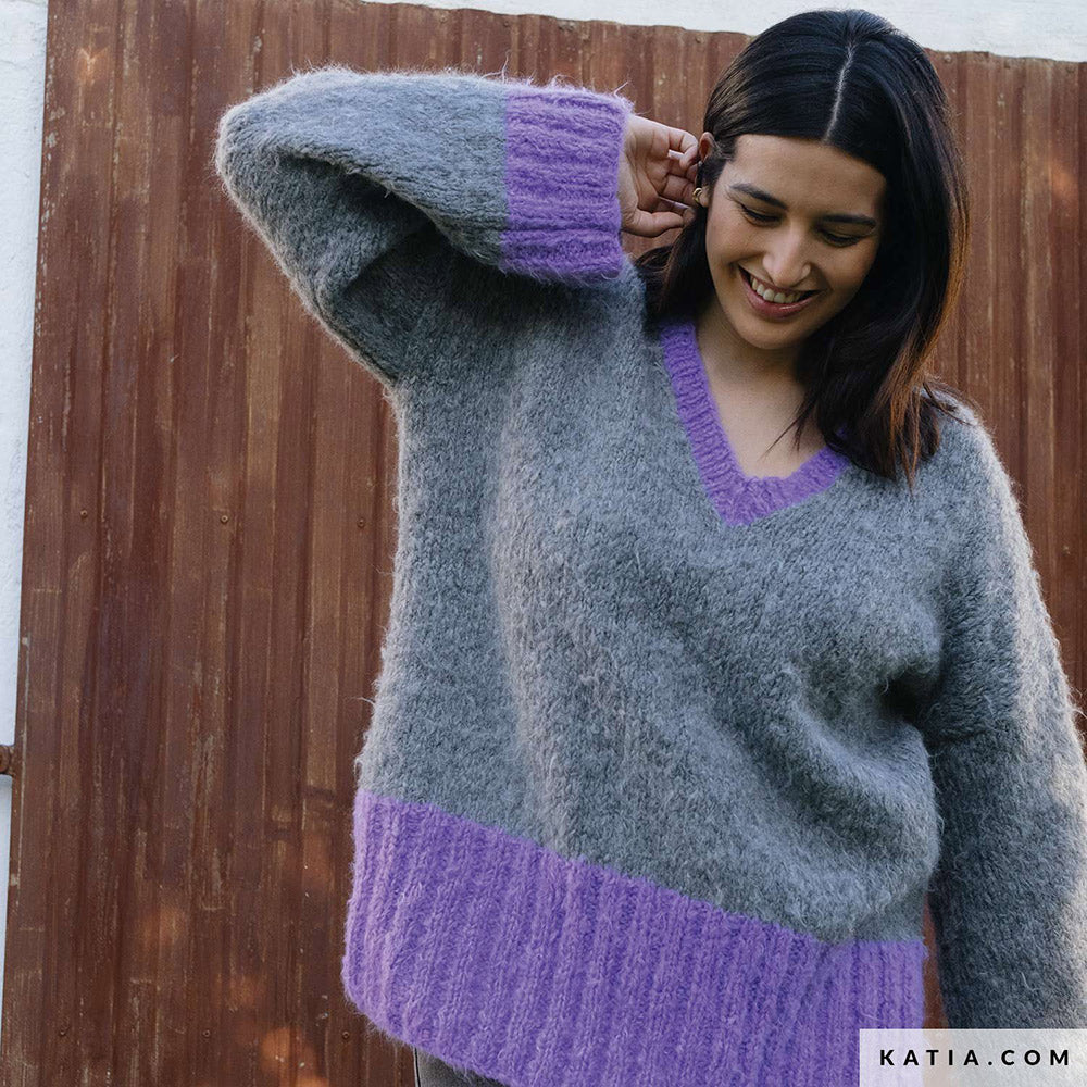 Patroon breien haken dames trui herfst winter katia — gemaakt met Katia Country Knits (4)