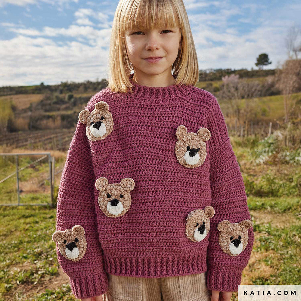 Patroon breien haken kinderen trui herfst winter katia — gemaakt met Katia Craft Lover (8)