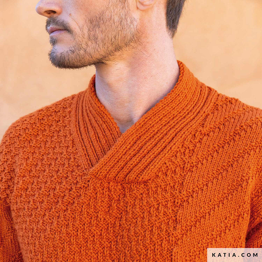 Patroon breien haken heren trui herfst winter katia — gemaakt met Katia Craft Lover (6)