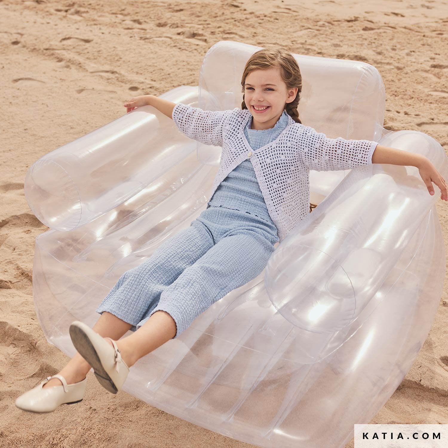 Patroon breien haken kinderen jas lente zomer katia — gemaakt met Katia Estrella (5)