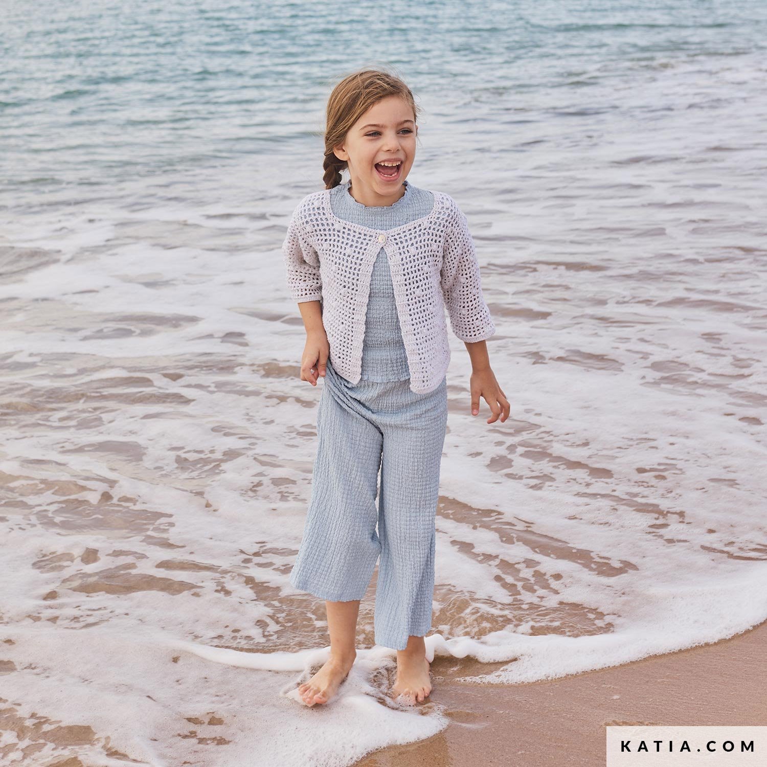 Patroon breien haken kinderen jas lente zomer katia — gemaakt met Katia Estrella (4)
