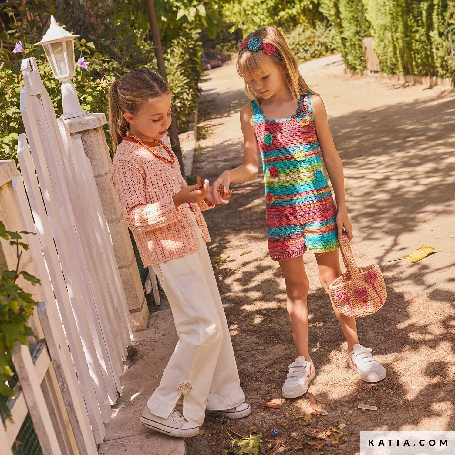 Patroon breien haken kinderen jas lente zomer katia — gemaakt met Katia Fair Cotton Stretch (4)