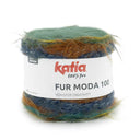 Katia Fur Moda 100 301 Khaki-Lemon Yellow-Duck Blue