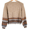Wol garens furmoda breien polyamide acryl wol bruin grijs he — gemaakt met Katia Fur Moda