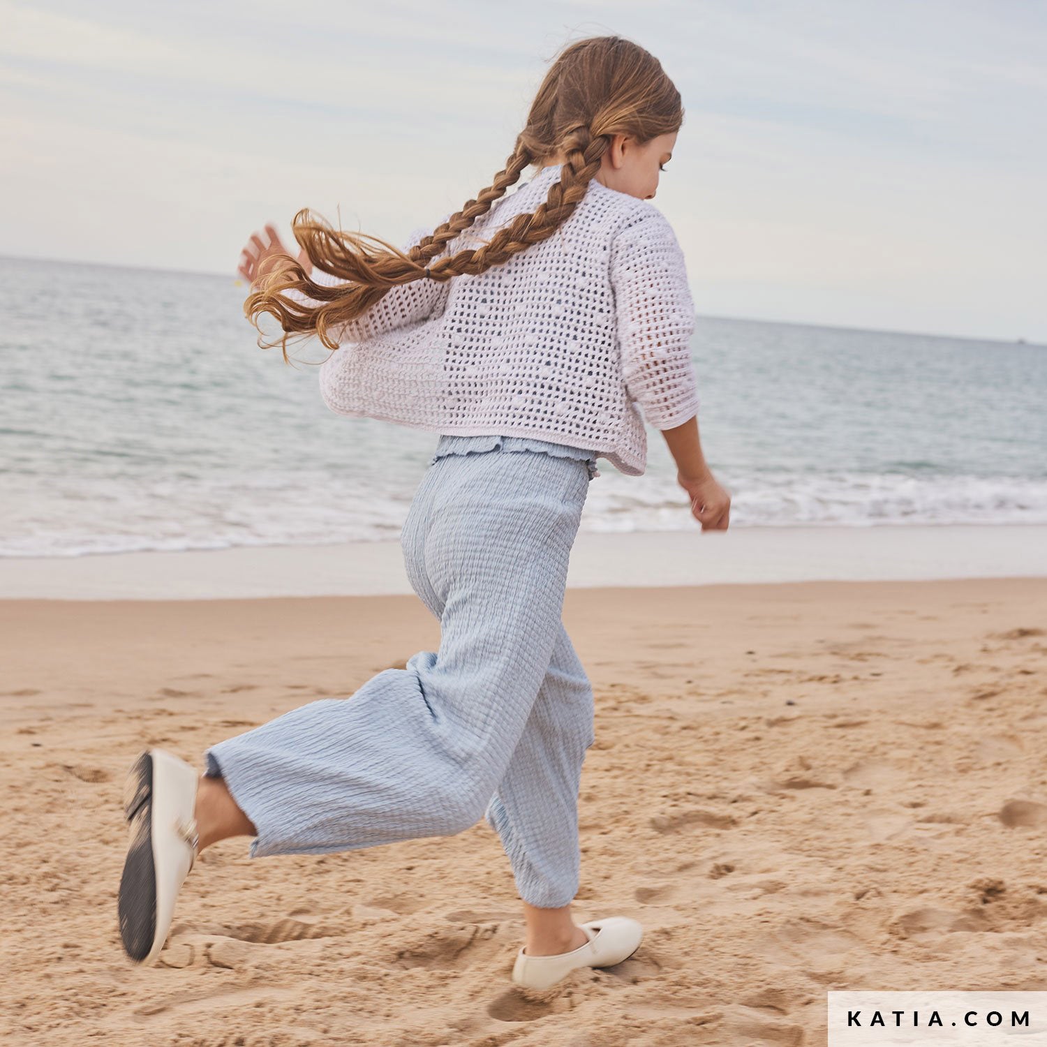 Patroon breien haken kinderen jas lente zomer katia — gemaakt met Katia Kinderen Magazine No. (22)