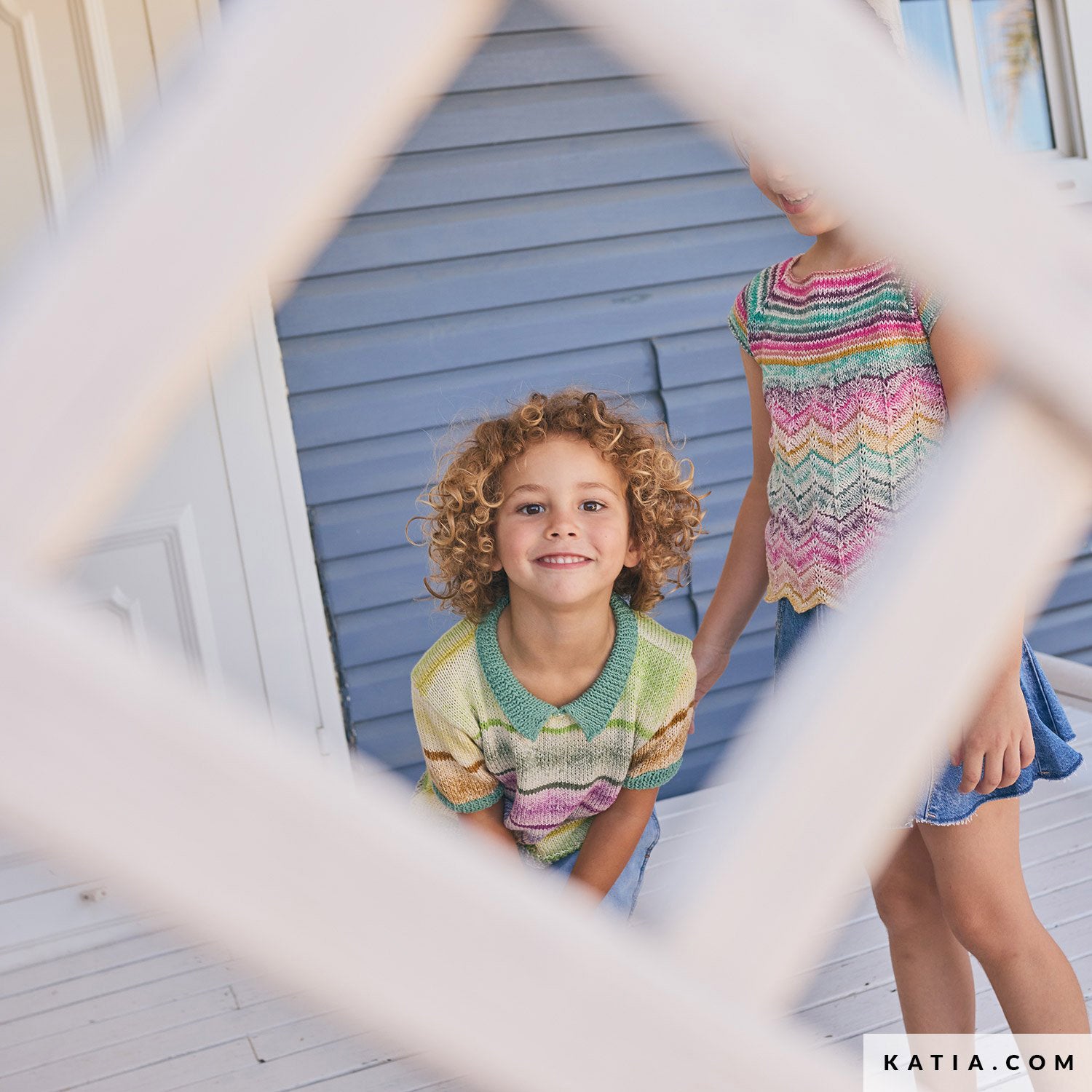 Patroon breien haken kinderen shirt lente zomer katia — gemaakt met Katia Kinderen Magazine No. (13)