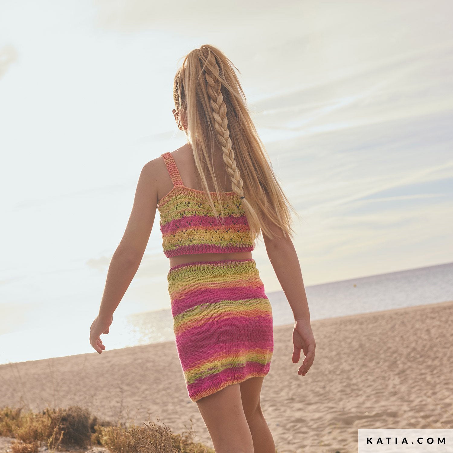 Patroon breien haken kinderen topje lente zomer katia — gemaakt met Katia Kinderen Magazine No. (13)