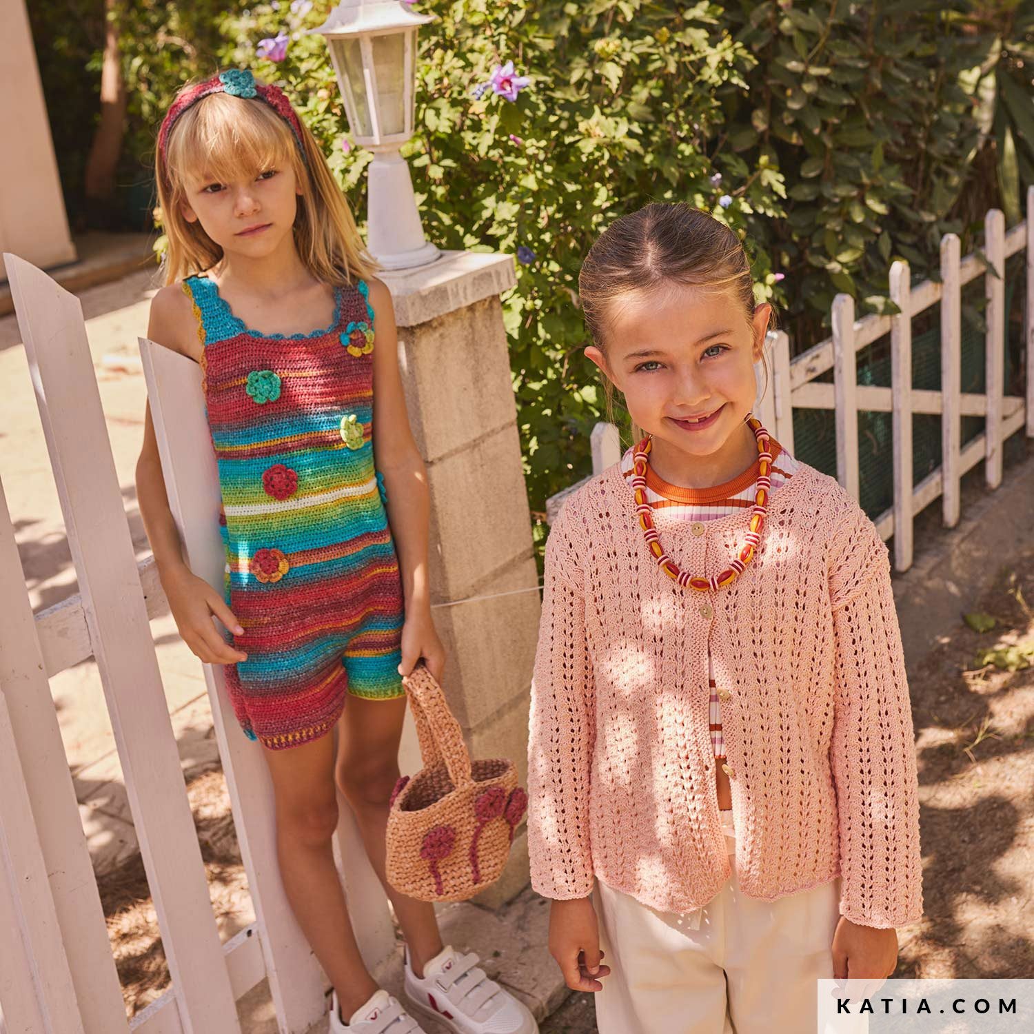 Patroon breien haken kinderen jas lente zomer katia — gemaakt met Katia Kinderen Magazine No. (9)