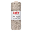 Katia Macramé Cord Fine 205 Beige-Brown