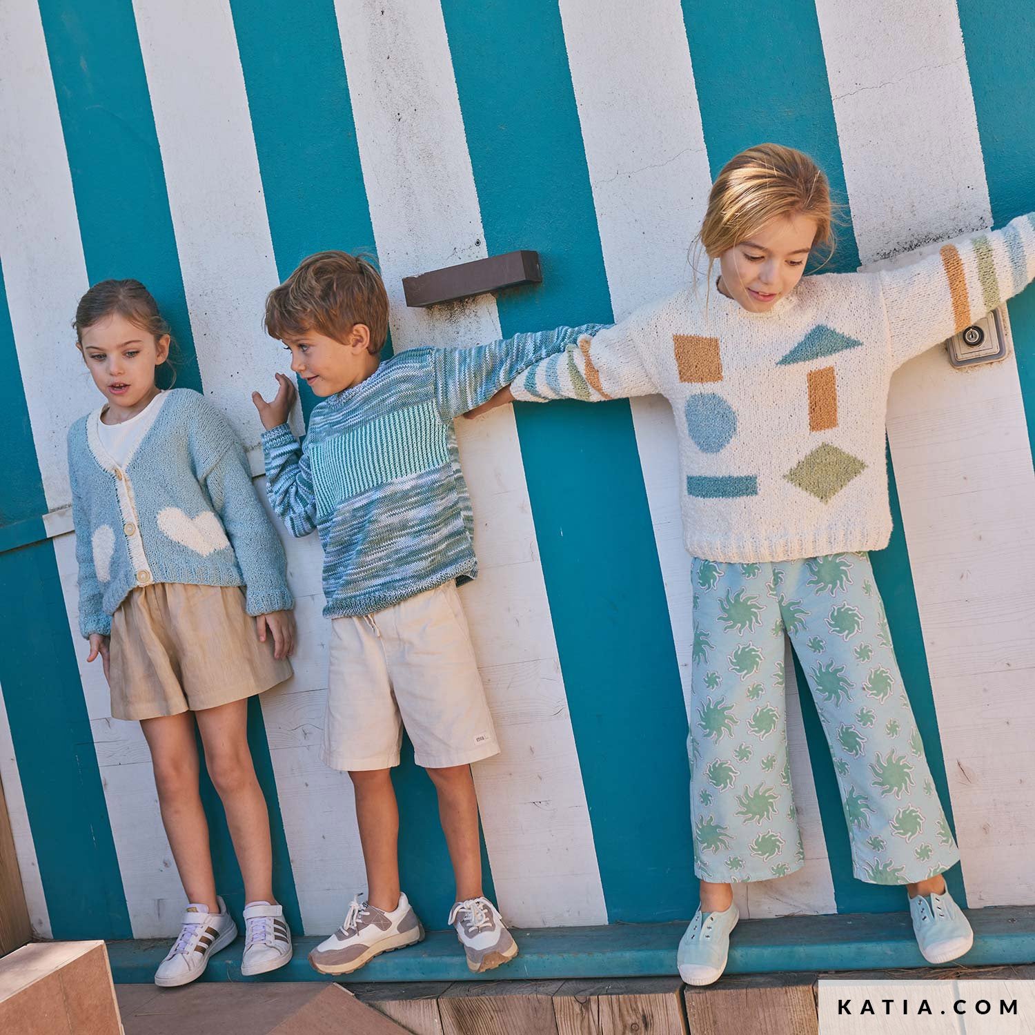 Patroon breien haken kinderen trui lente zomer katia — gemaakt met Katia Onda (7)