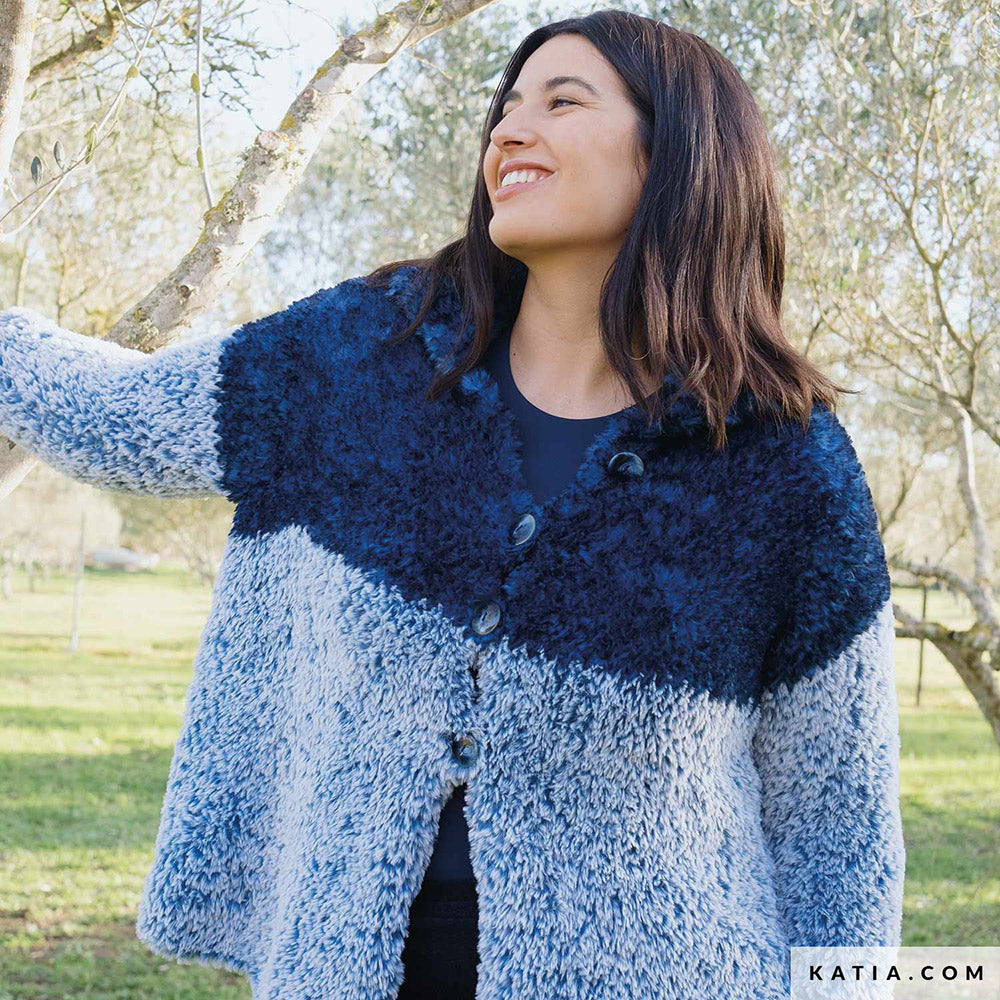 Patroon breien haken dames jas herfst winter katia — gemaakt met Katia Polar (11)