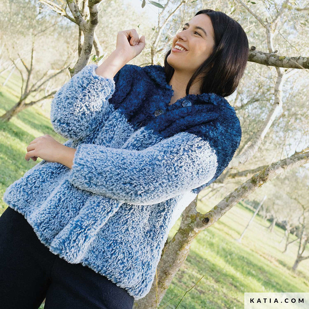Patroon breien haken dames jas herfst winter katia — gemaakt met Katia Polar (13)