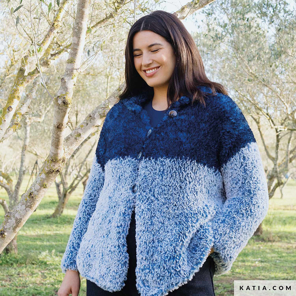 Patroon breien haken dames jas herfst winter katia — gemaakt met Katia Polar (10)