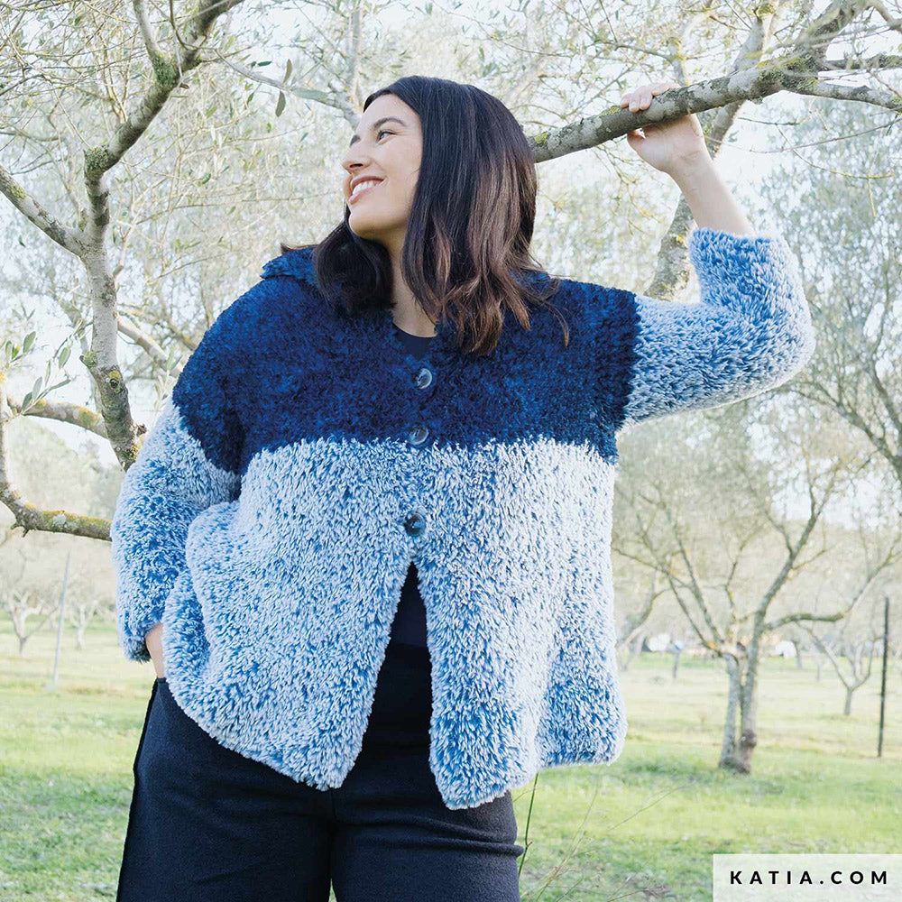 Patroon breien haken dames jas herfst winter katia — gemaakt met Katia Polar (12)