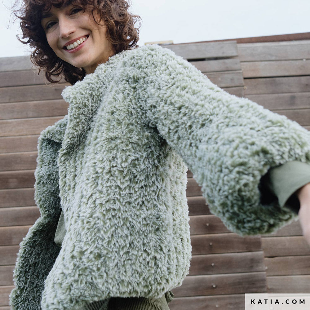 Patroon breien haken dames jas herfst winter katia — gemaakt met Katia Polar (4)