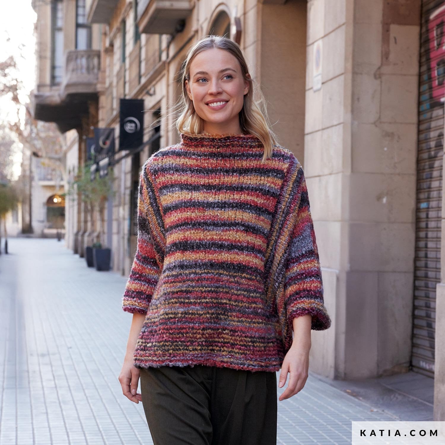 Patroon breien haken dames trui herfst winter katia — gemaakt met Katia Shibuya (9)