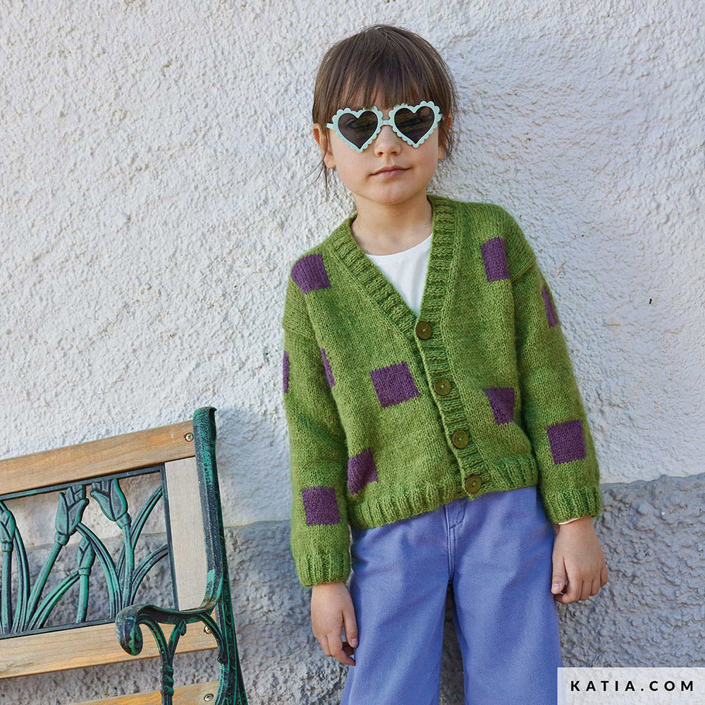 Patroon breien haken kinderen jas herfst winter katia — gemaakt met Katia Soft Gratté (3)