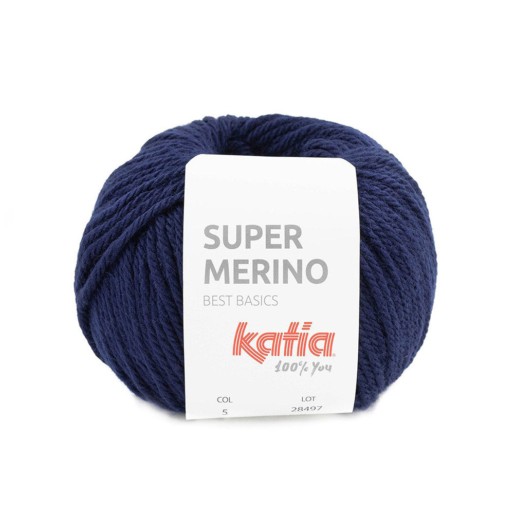 Katia Super Merino 005 Donker blauw