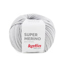 Katia Super Merino 009 Parelachtig licht grijs