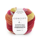 Katia Symmetric Socks & More - Chromatic 202 Red-Yellow-Bubblegum Pink