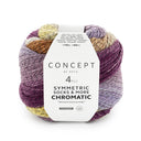 Katia Symmetric Socks & More - Chromatic 203 Purple-Yellow-Camel