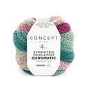 Katia Symmetric Socks & More - Chromatic 204 Oil Paint-Beige-Bubblegum Pink